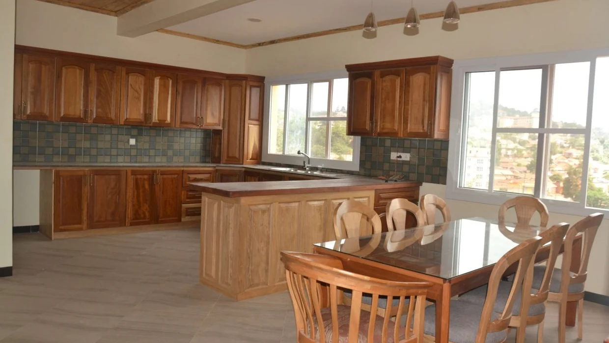 Custom timber kitchen and dining interior by Nile House